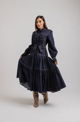 Abito FEDERICA BI in blu denim