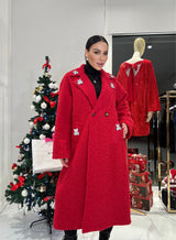 Cappotto rosso TEDDY FEDERICA BI