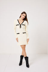 Abito elegante bottoni oro FEDERICA BI