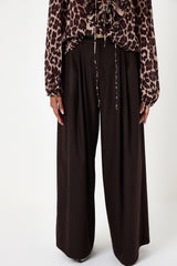 Pantalone in panno moro FEDERICA BI