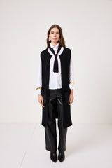 Pantalone nero in ecopelle FEDERICA BI