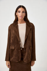 Blazer in eco suede FEDERICA BI