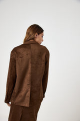 Blazer in eco suede FEDERICA BI