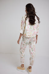 Denim leggero floreale ALLY BY FEDERICA BI