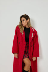 Cappotto rosso gioiello FEDERICA BI