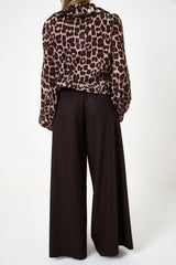 Pantalone in panno moro FEDERICA BI