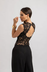 Body nero in pizzo FEDERICA BI