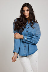 Camicia in denim azzurra FEDERICA BI