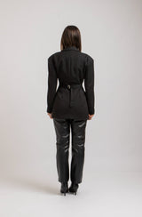 Blazer nero doppiopetto FEDERICA BI
