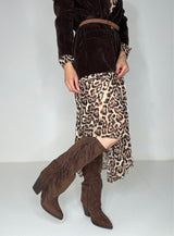 Stivale marrone frange FEDERICA BI