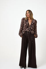 Pantalone in panno moro FEDERICA BI