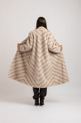 Ecopelliccia beige FEDERICA BI