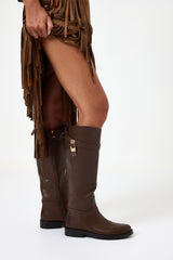 Stivale lock marrone FEDERICA BI