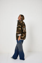 Giacca in cotone military TEDDY  FEDERICA BI