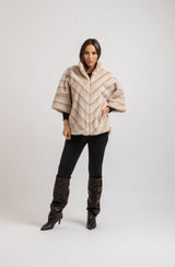 Ecopelliccia beige FEDERICA BI