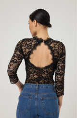 Body nero in pizzo FEDERICA BI