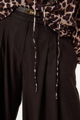 Pantalone in panno moro FEDERICA BI