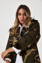 Giacca in cotone military LOVE FEDERICA BI