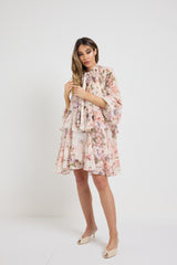 Abito in chiffon ROSA by FEDERICA BI