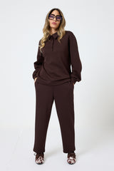 Completo tuta in punto Milano moro FEDERICA BI