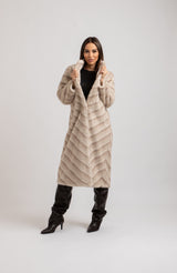 Ecopelliccia beige FEDERICA BI