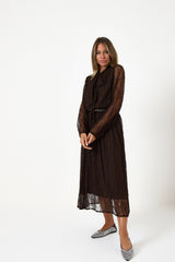 Abito lungo in pizzo moro FEDERICA BI