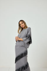 Completo maglia e gonna FEDERICA BI ( vari colori )