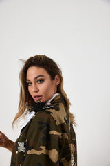 Giacca in cotone military TEDDY  FEDERICA BI