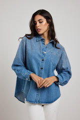 Camicia in denim azzurra FEDERICA BI