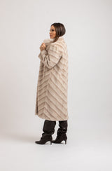 Ecopelliccia beige FEDERICA BI