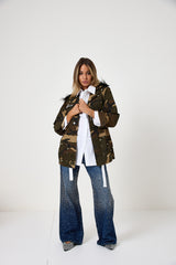 Giacca in cotone military TEDDY  FEDERICA BI