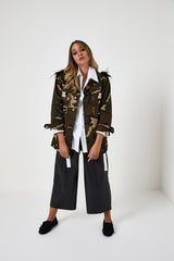 Giacca in cotone military LOVE FEDERICA BI