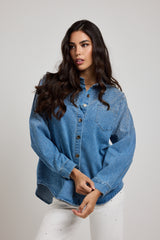Camicia in denim azzurra FEDERICA BI