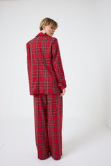 Pantalone tartan rosso FEDERICA BI