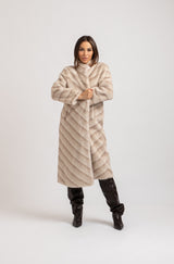 Ecopelliccia beige FEDERICA BI