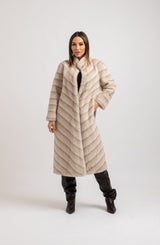 Ecopelliccia beige FEDERICA BI