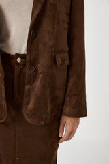 Blazer in eco suede FEDERICA BI