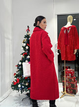 Cappotto rosso TEDDY FEDERICA BI
