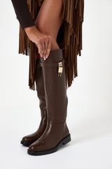 Stivale lock marrone FEDERICA BI