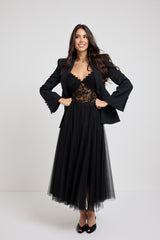 Blazer nero in cadi’ FEDERICA BI