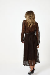 Abito lungo in pizzo moro FEDERICA BI