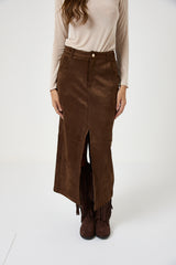 Gonna lunga in eco suede FEDERICA BI