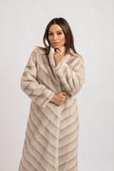 Ecopelliccia beige FEDERICA BI