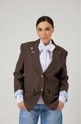 Blazer over in cotone FEDERICA BI