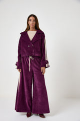 Pantalone in velluto bordeaux FEDERICA BI