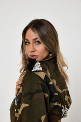 Giacca in cotone military LOVE FEDERICA BI