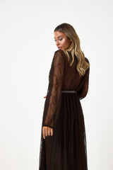 Abito lungo in pizzo moro FEDERICA BI
