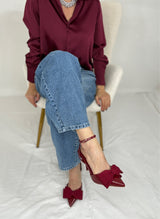 Sling back Bordeaux FEDERICA BI