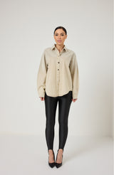 Camicia in denim e cristalli FEDERICA BI