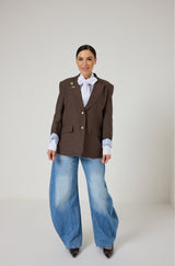 Blazer over in cotone FEDERICA BI